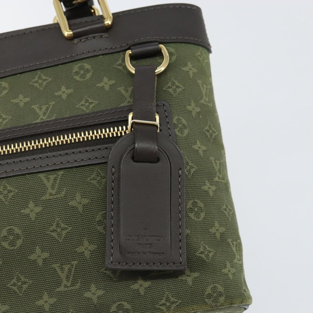 Louis Vuitton Lucille Handbag Mini Lin Khaki Canvas Handbag