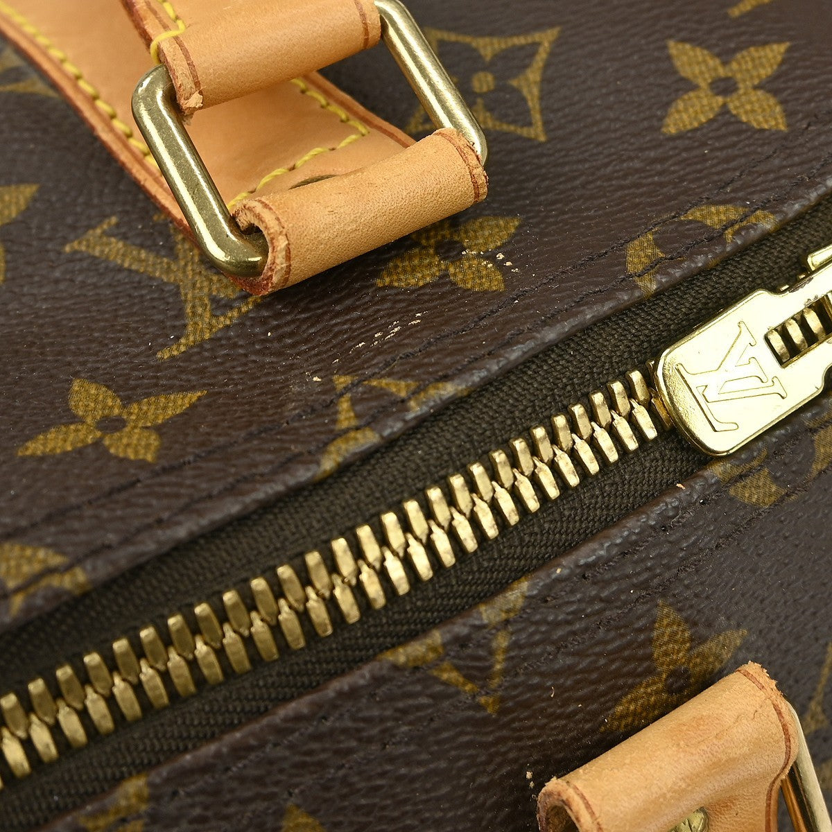 Louis Vuitton Keepall Bag Monogram Canvas Brown Canvas Travel Bag