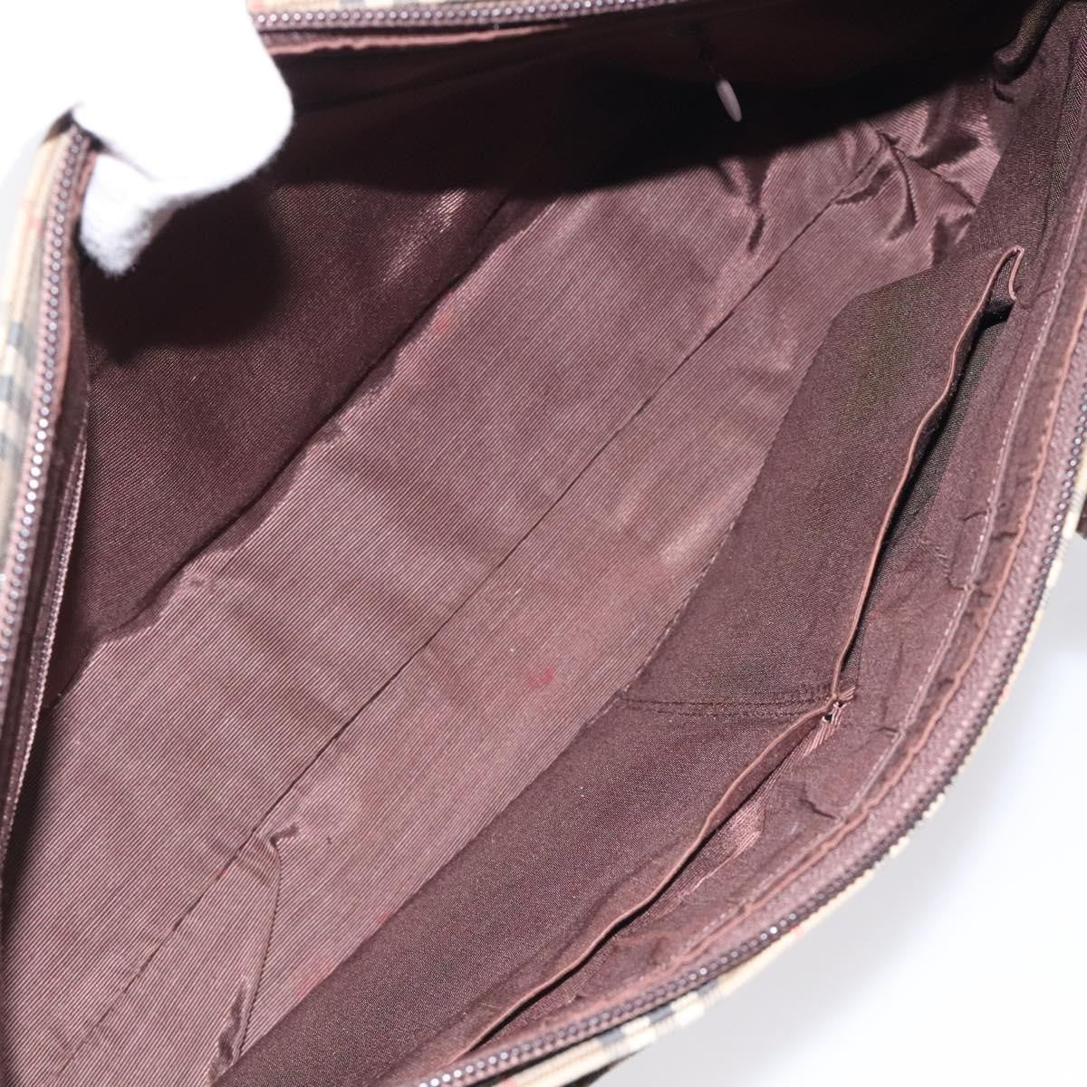 Burberry Nova Check Handbag Nova Check Canvas And Leather Beige Canvas Handbag