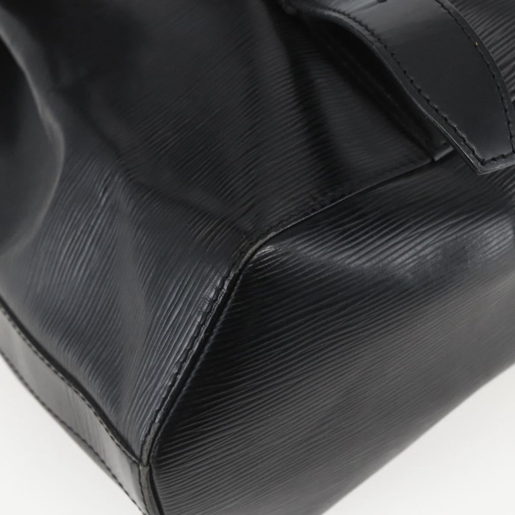 Louis Vuitton Sac A Dos Drawstring Backpack Epi Leather Black Leather Backpack Bag