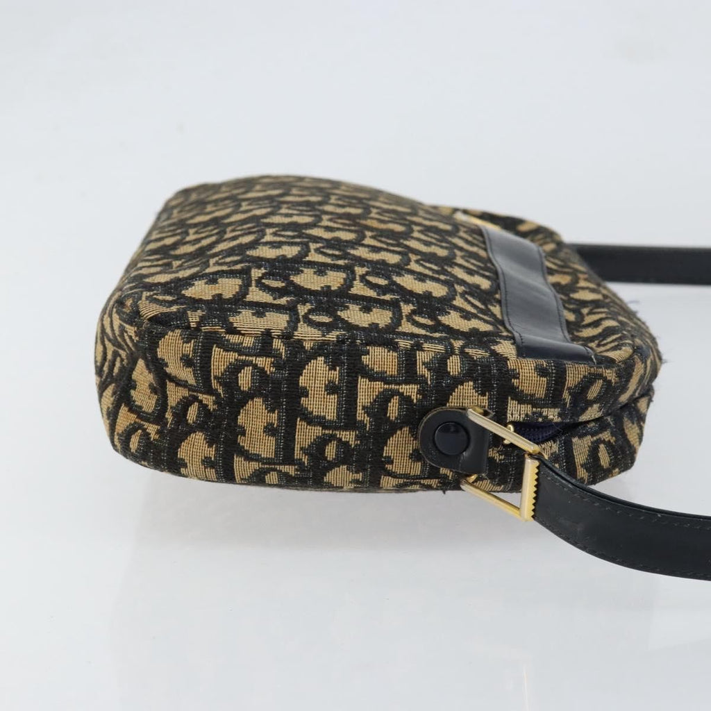 Christian Dior Vintage Cd Trotter Shoulder Bag Canvas Navy Canvas Shoulder Bag Bag (Pre-Owned)