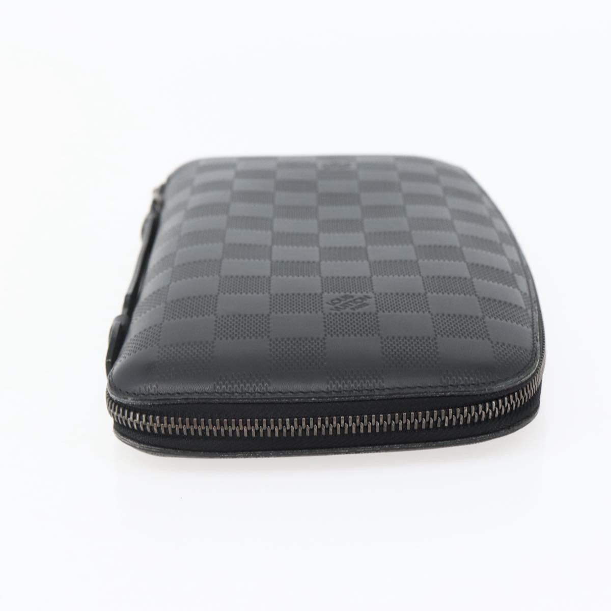 Louis Vuitton Organiser Atholl Leather Black Leather Bag