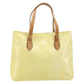 Louis Vuitton Brentwood Handbag Monogram Vernis Yellow Patent_Leather Tote Bag