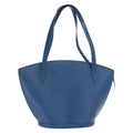 Louis Vuitton Saint Jacques Handbag Epi Leather Blue Leather Shoulder Bag
