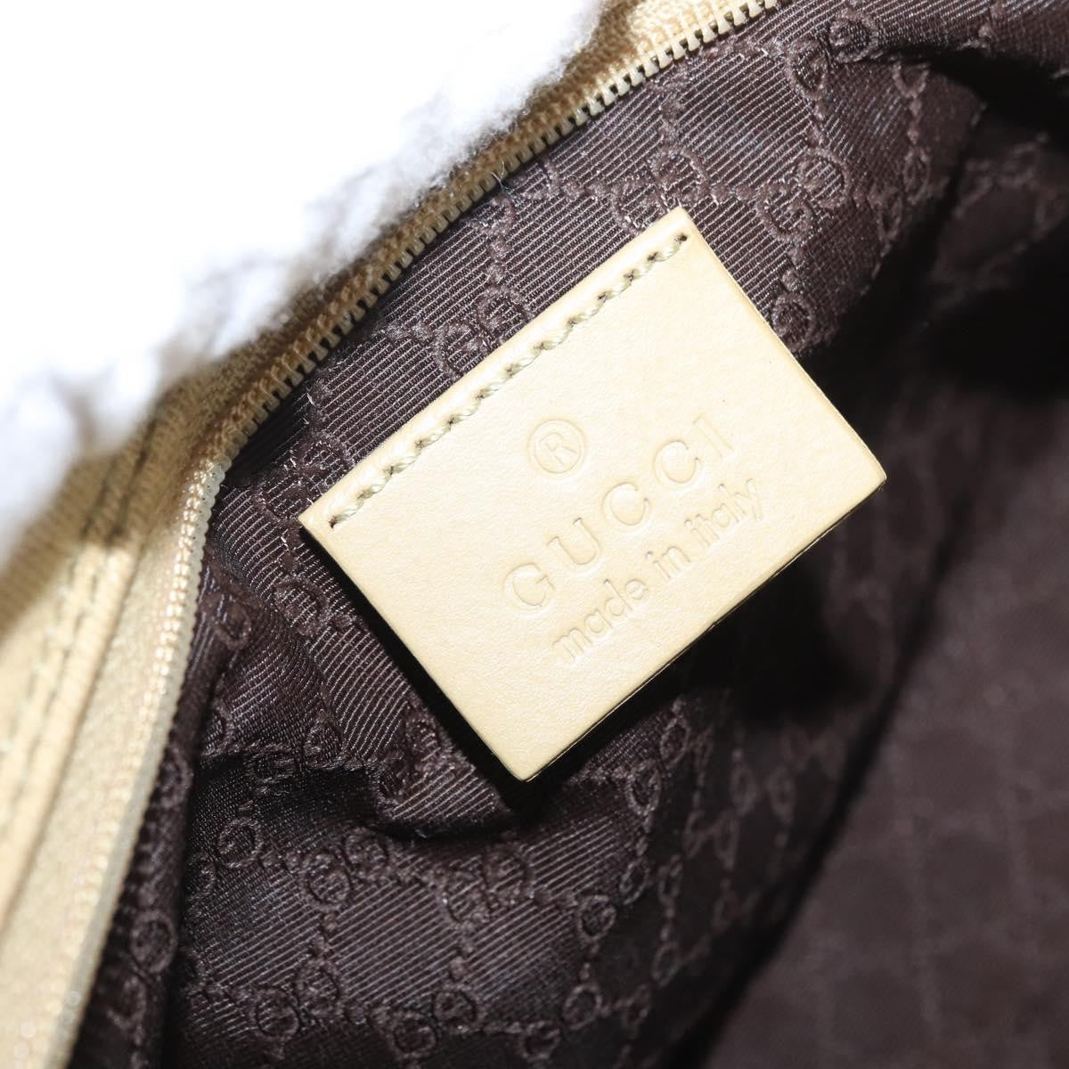 Gucci Vintage Shoulder Bag Canvas Beige Canvas Shoulder Bag Bag (Pre-Owned)
