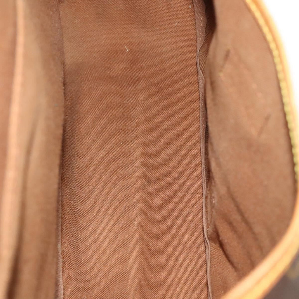Louis Vuitton Saumur Handbag Monogram Canvas Brown Canvas Shoulder Bag