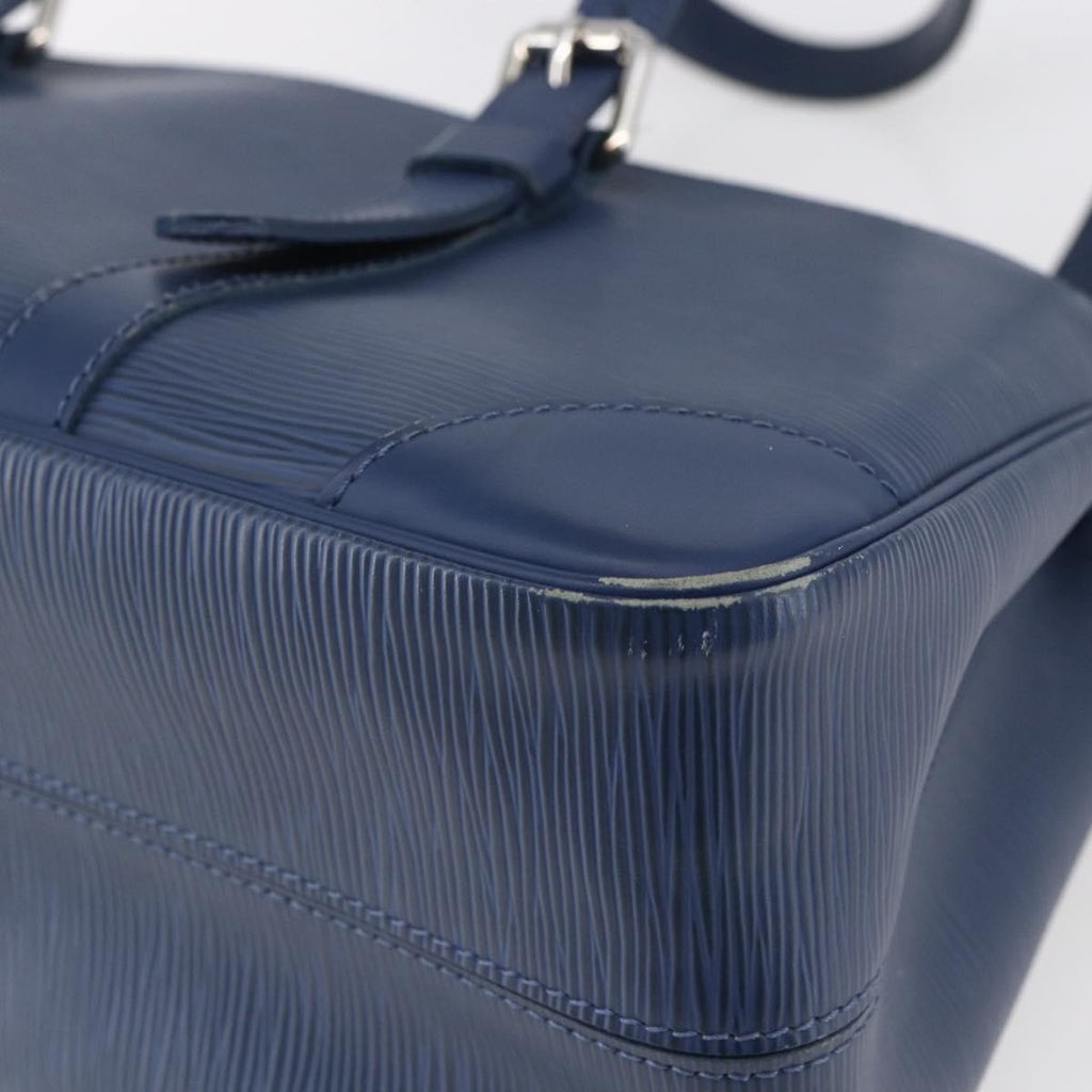 Louis Vuitton Segur Handbag Epi Leather Blue Leather Handbag