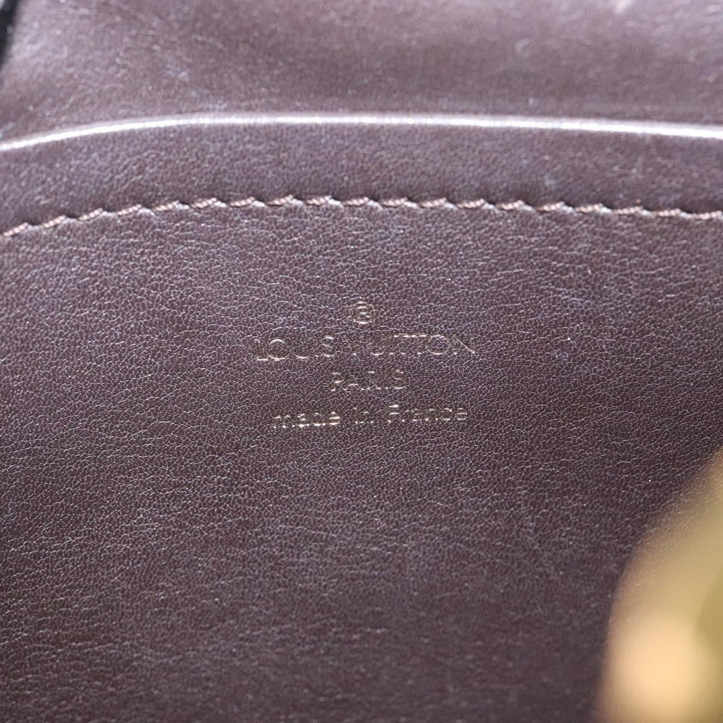 Louis Vuitton Charms Pochette Pvc Over Printed Silk Brown Canvas Clutche & Pouche Bag