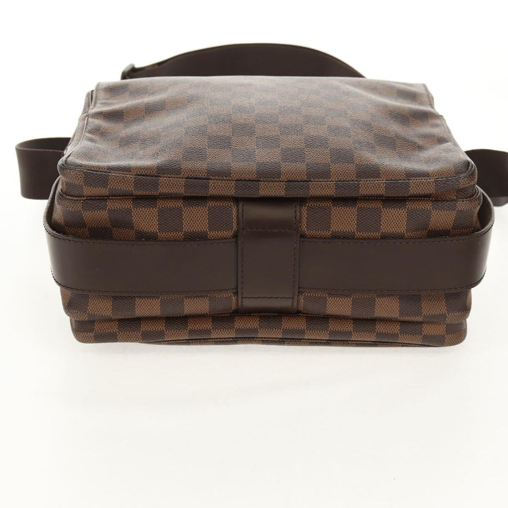 Louis Vuitton Naviglio Handbag Damier Brown Canvas Shoulder Bag