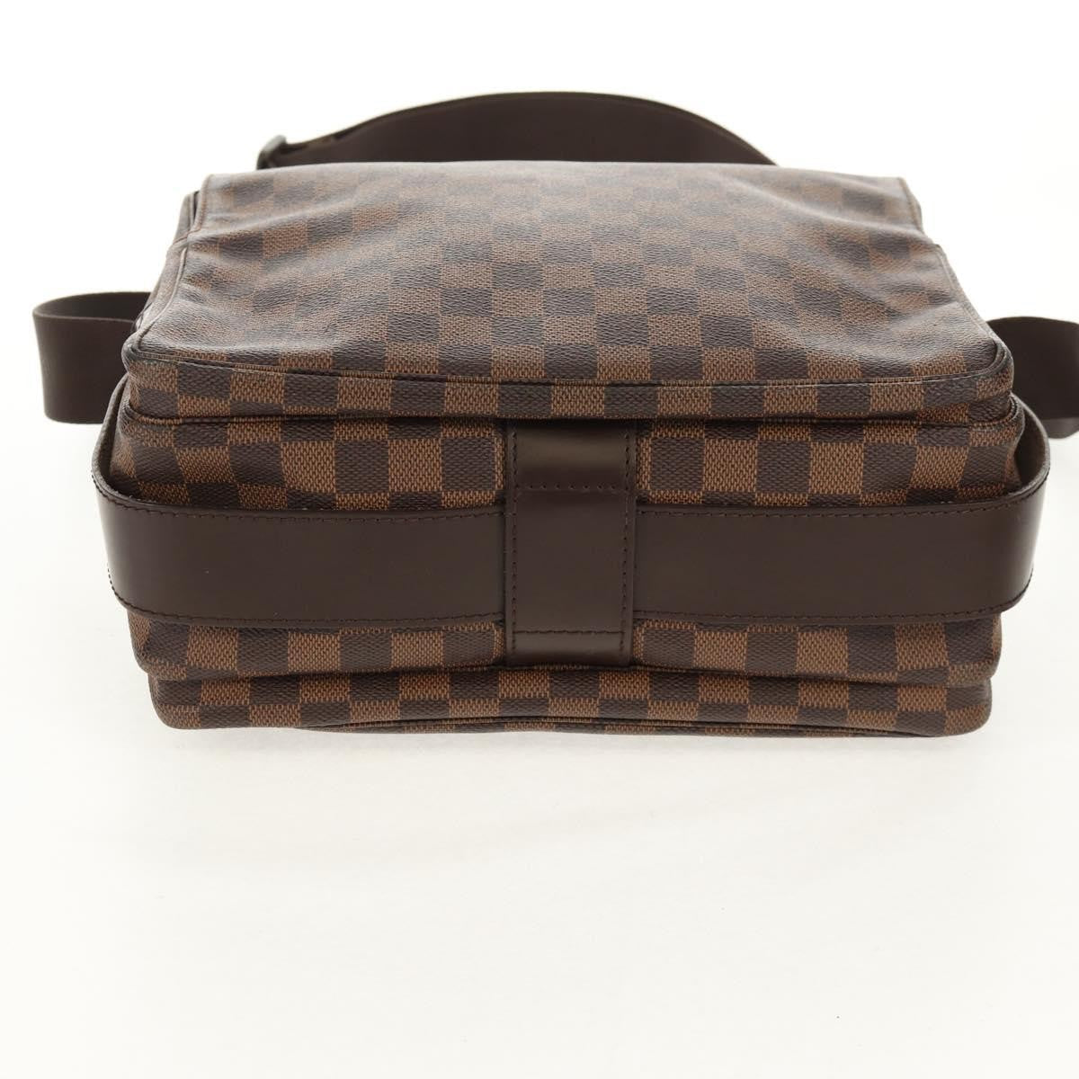 Louis Vuitton Naviglio Handbag Damier Brown Canvas Shoulder Bag