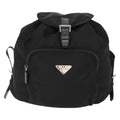 Prada Front Pocket Backpack Tessuto Black Nylon Backpack Bag