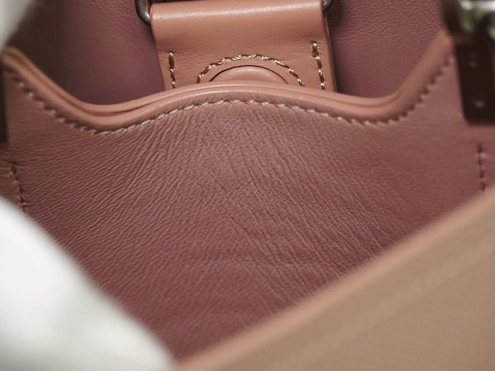 Prada Panier Bucket Bag Saffiano Leather Beige Leather Bag