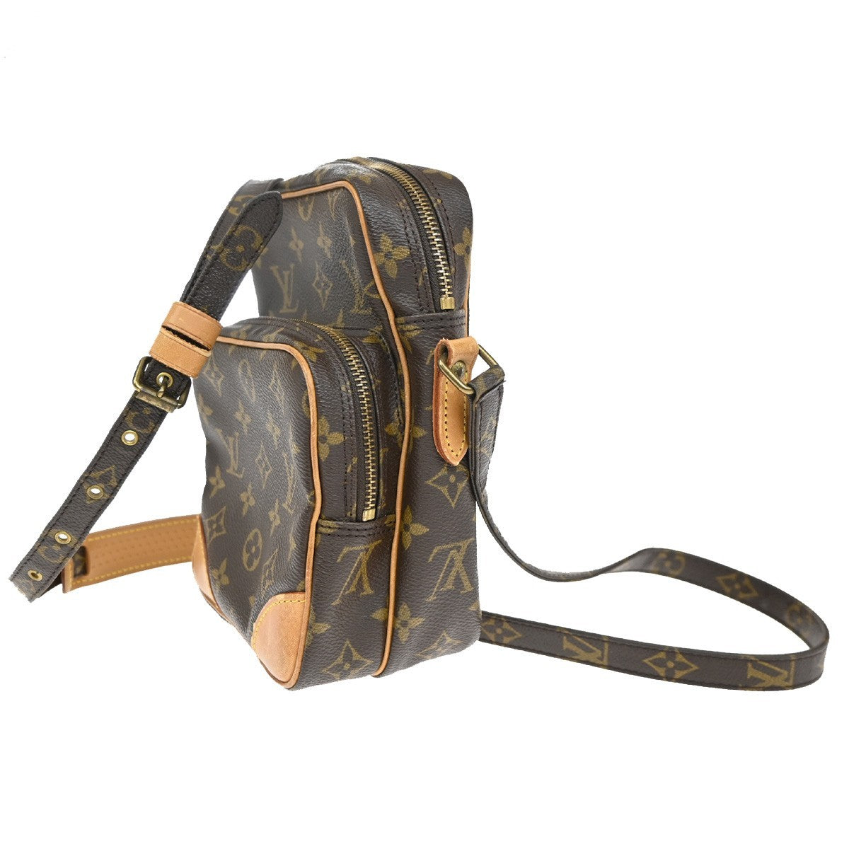 Louis Vuitton Amazone Bag Monogram Canvas Brown Canvas Shoulder Bag
