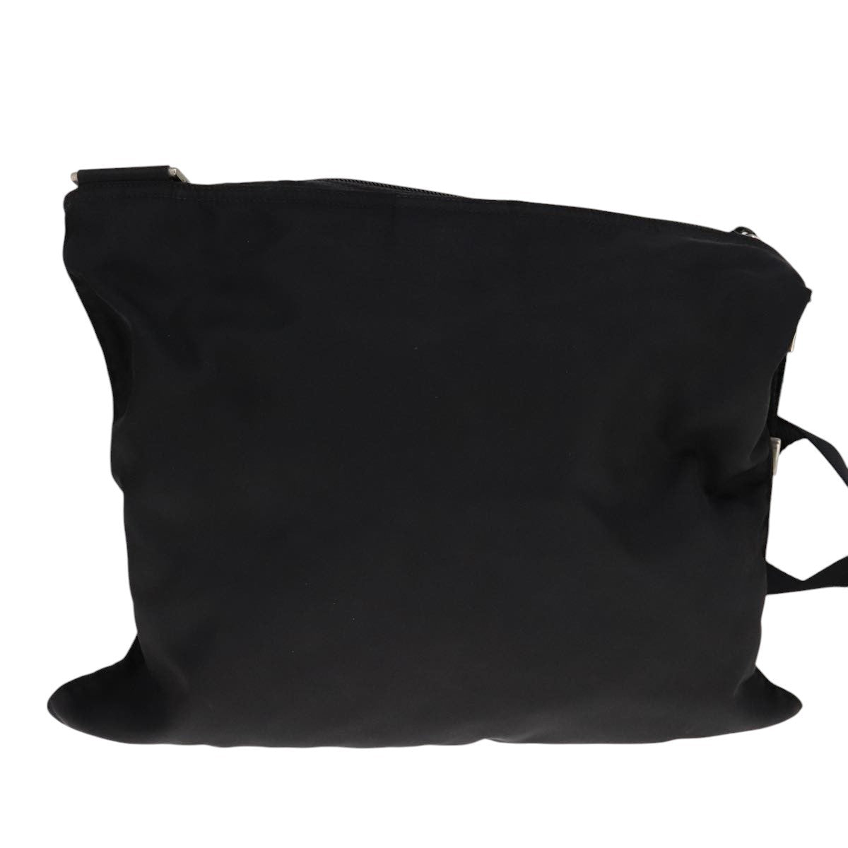 Prada Flat Messenger Bag Tessuto Black Nylon Shoulder Bag Bag