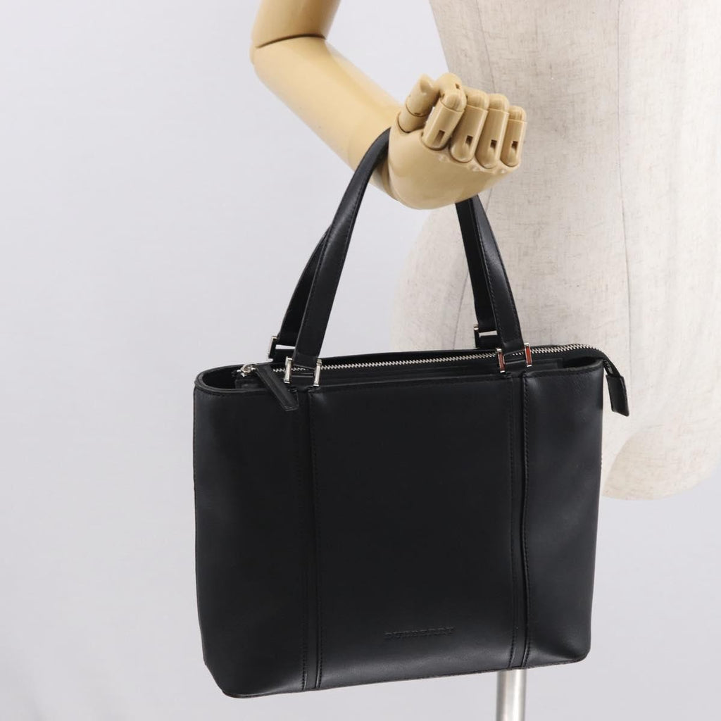 Burberry Vintage Handbag Leather Black Leather Handbag