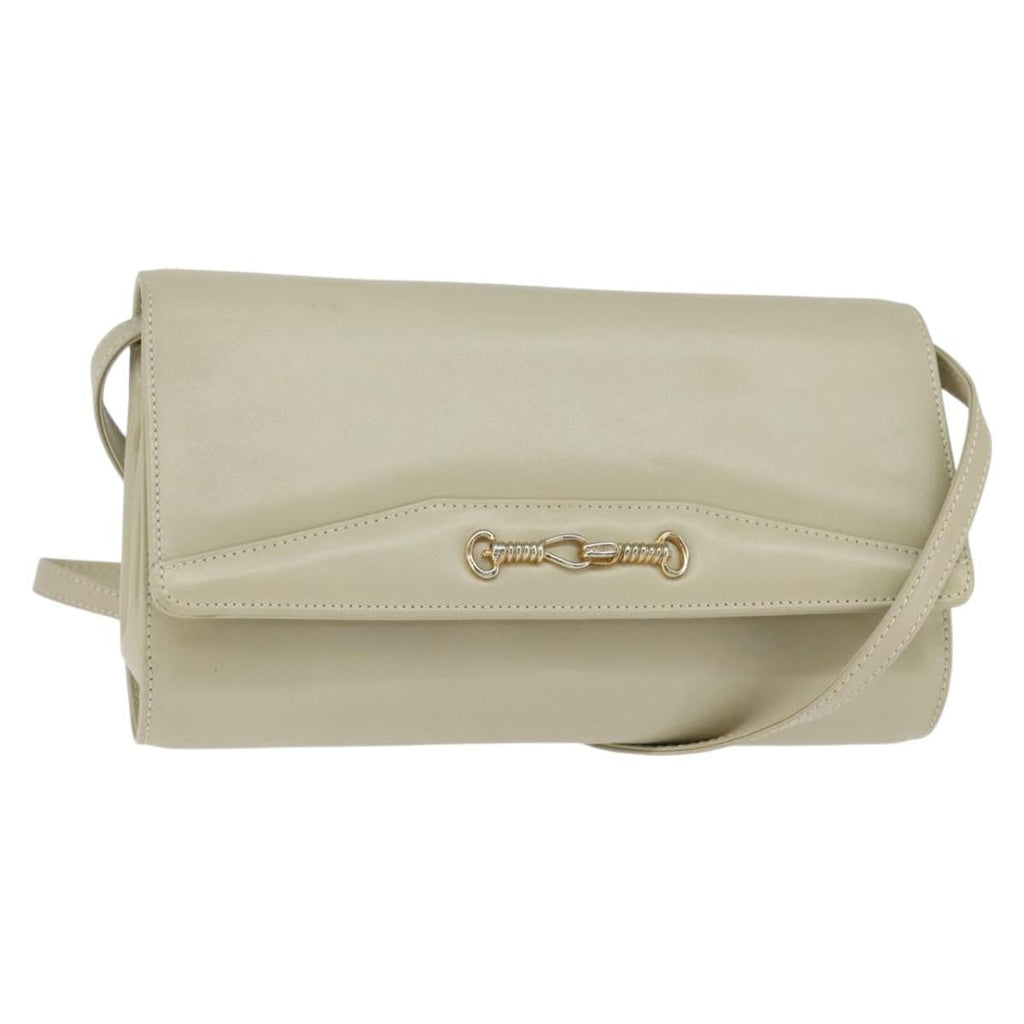 Celine Flap Shoulder Bag Leather Beige Leather Shoulder Bag Bag