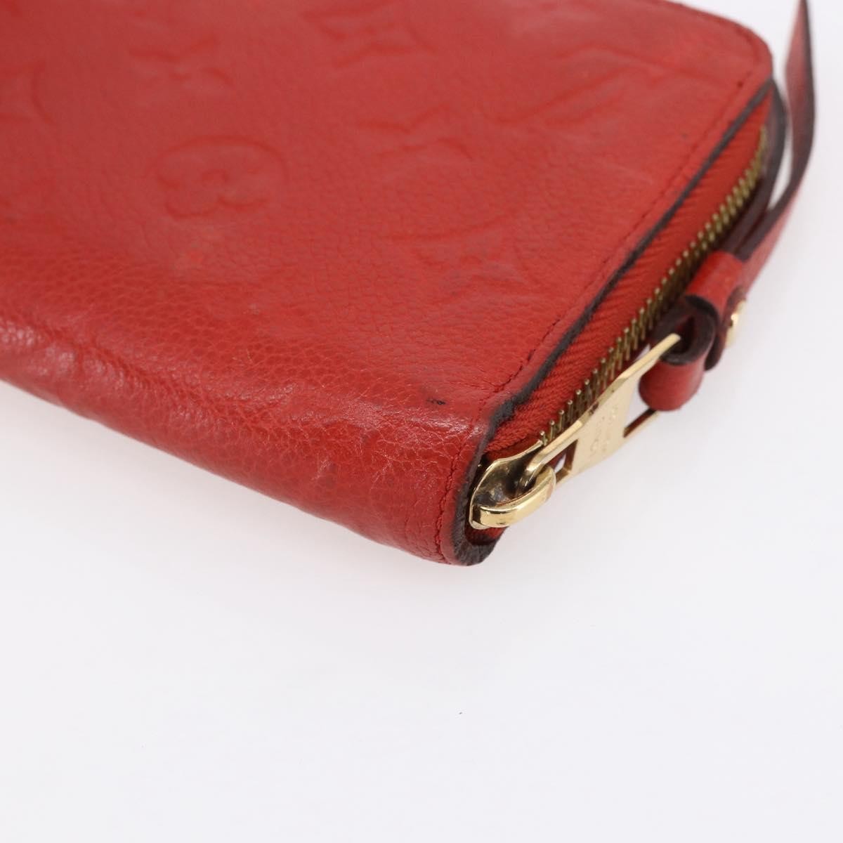 Louis Vuitton Portefeuille Zippy Monogramme Empreinte Monogramme Empreinte Red Leather Wallets Accessory