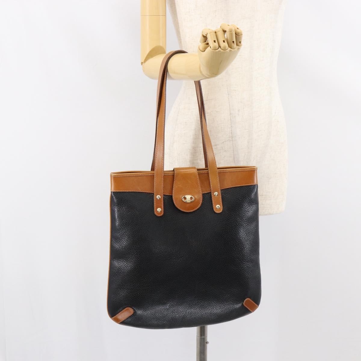 Celine Tote Bag Leather Black Leather Tote Bag Bag