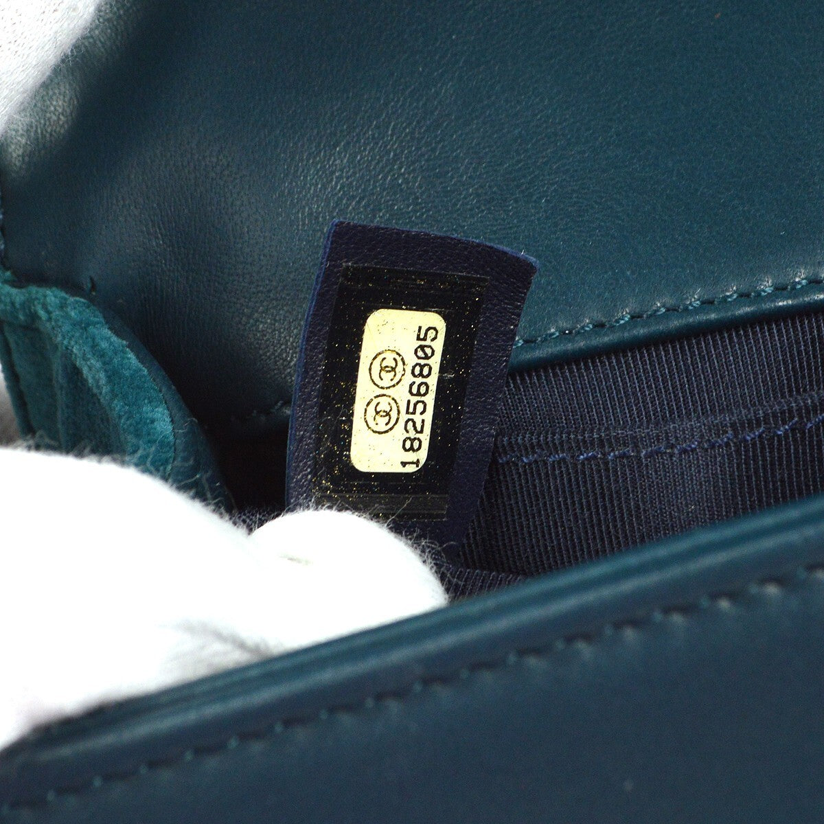 Chanel Boy Flap Bag Quilted Tweed With Velvet Blue Velvet Shoulder Bag Bag