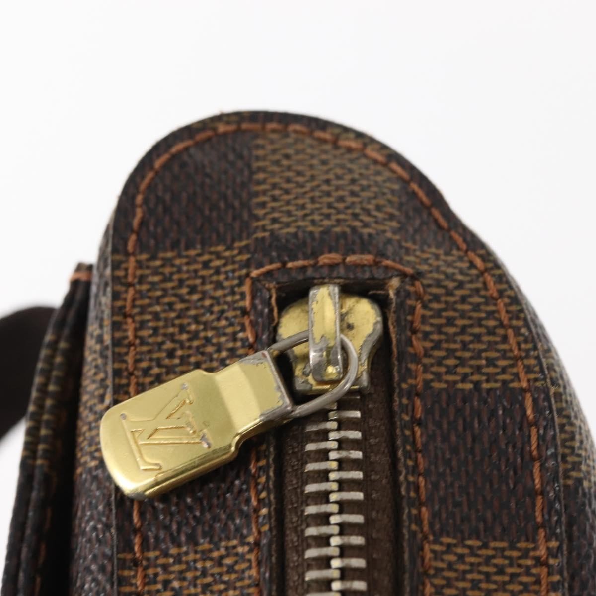 Louis Vuitton Geronimos Waist Bag Damier Brown Canvas Shoulder Bag