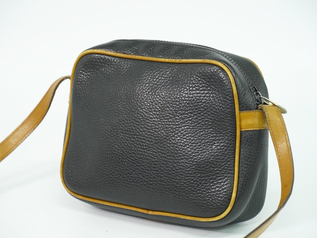 Celine Vintage Shoulder Bag Leather Black Leather Shoulder Bag Bag