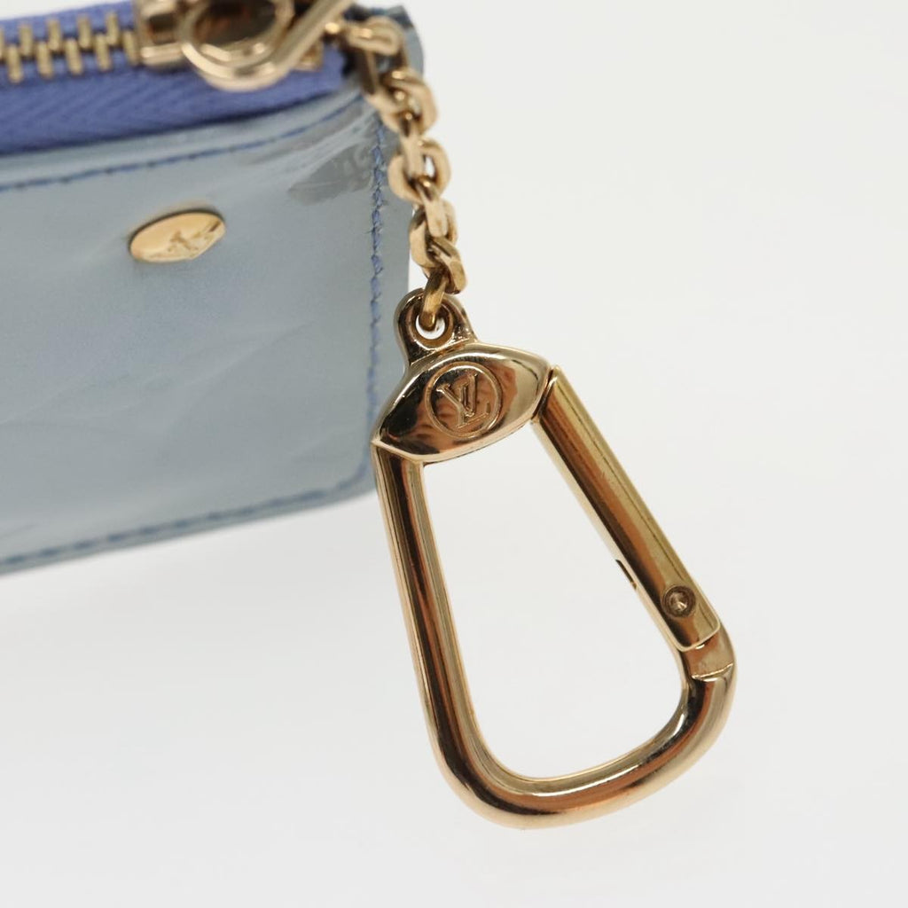 Louis Vuitton Pochette Clés Nm Monogram Vernis Patent Leather Purple Patent_Leather Wallets Accessory