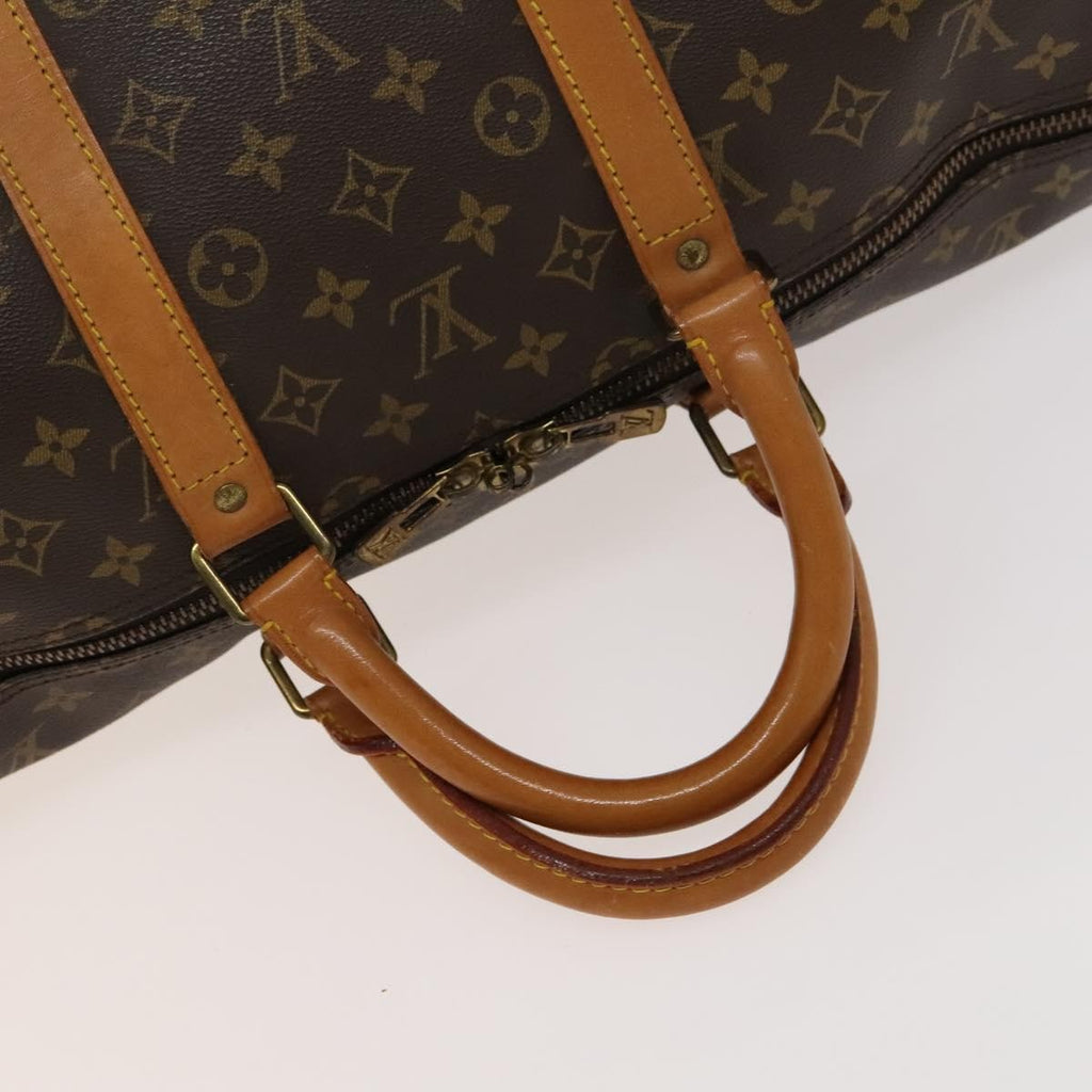 Louis Vuitton Keepall Bag Monogram Canvas Brown Canvas Travel Bag