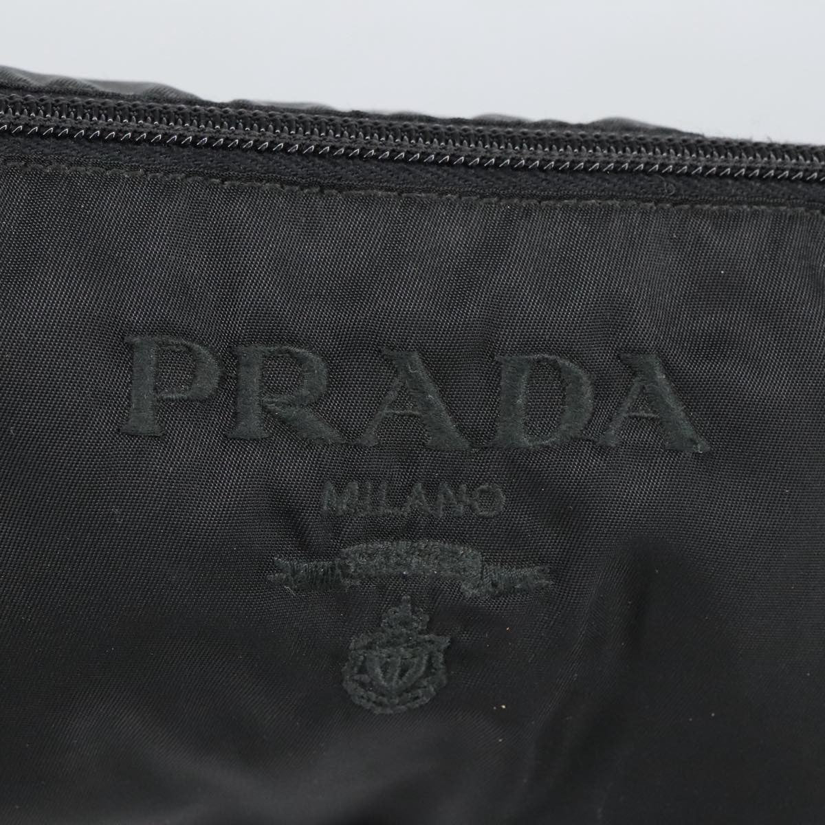 Prada Toiletry Pouch Tessuto Black Nylon Clutche & Pouche Bag