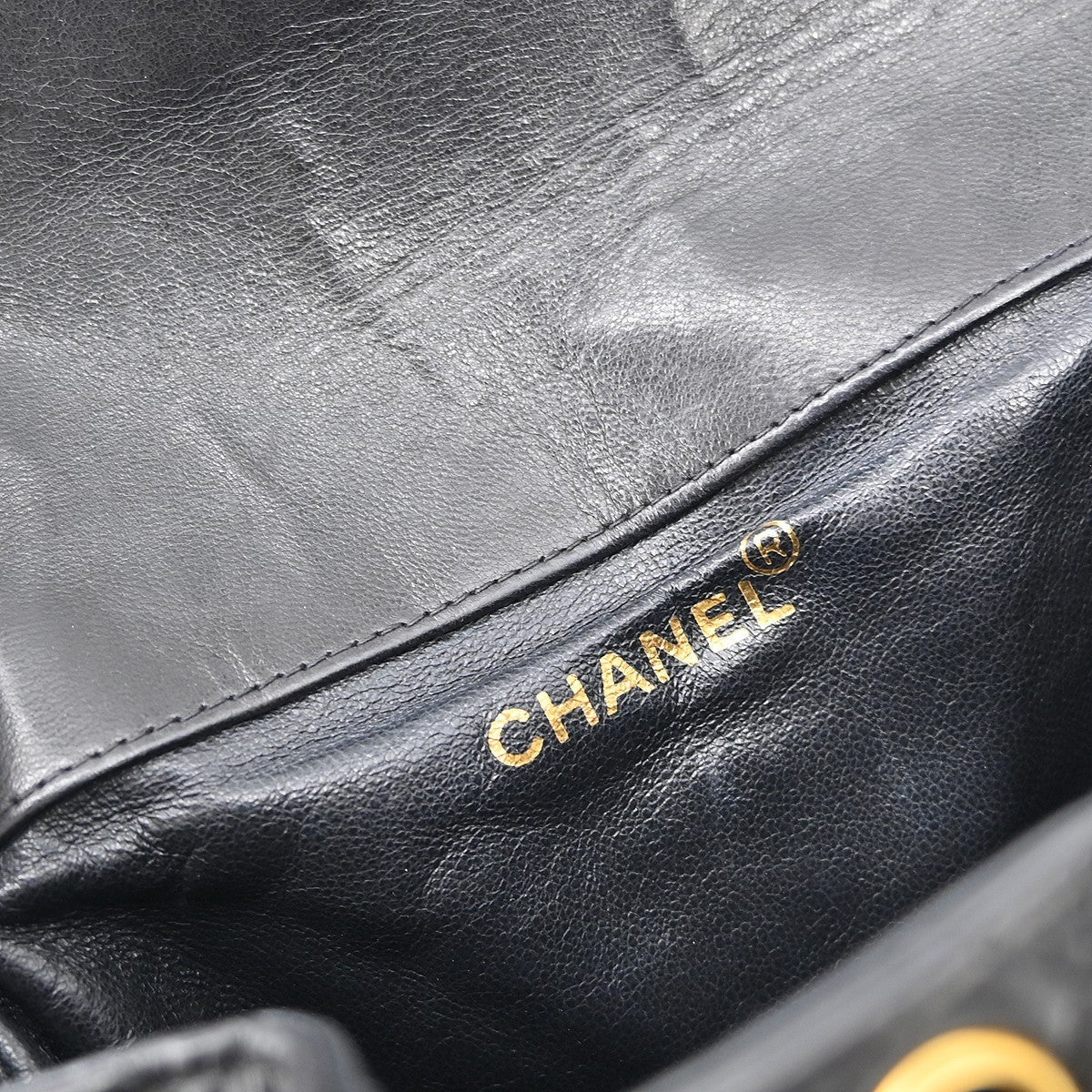 Chanel Duma Drawstring Backpack Quilted Leather Black Leather Backpack Bag