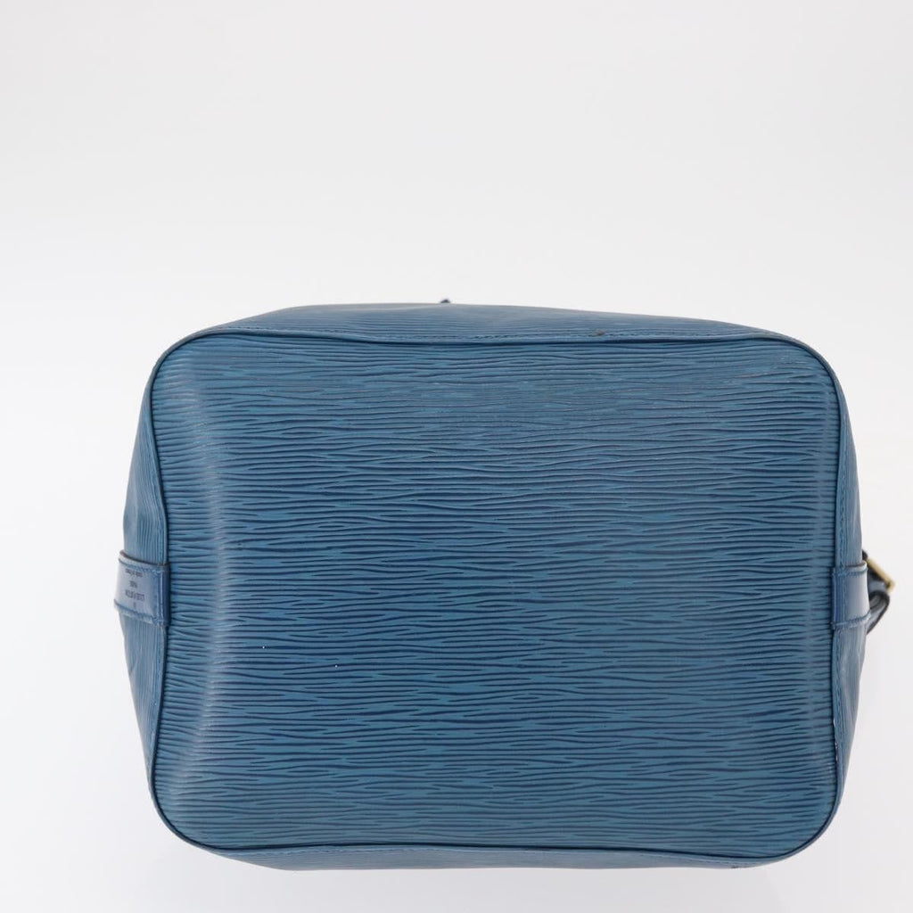Louis Vuitton Petit Noe Handbag Epi Leather Blue Leather Shoulder Bag