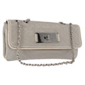 Chanel Mademoiselle Lock Flap Bag Quilted Lambskin Gray Leather Shoulder Bag Bag