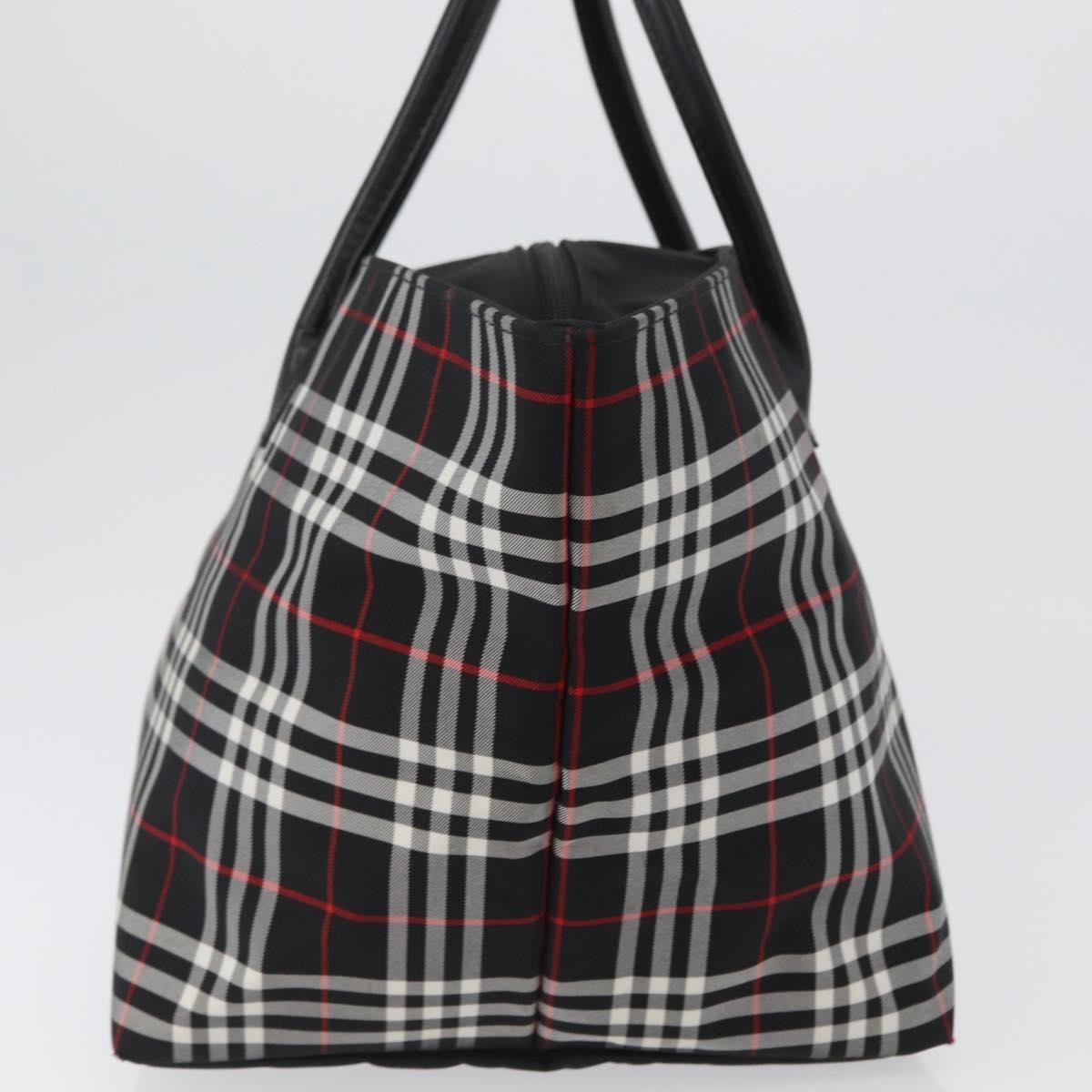 Burberry Nova Check Handbag Nylon Black Nylon Handbag