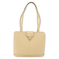 Celine Vintage Shoulder Bag Leather Beige Leather Shoulder Bag Bag