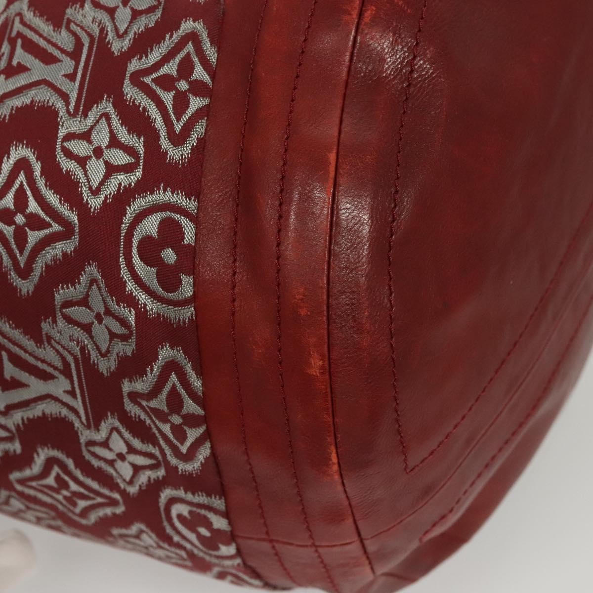 Louis Vuitton Aviator Handbag Limited Edition Monogram Jacquard Burgundy Canvas Handbag