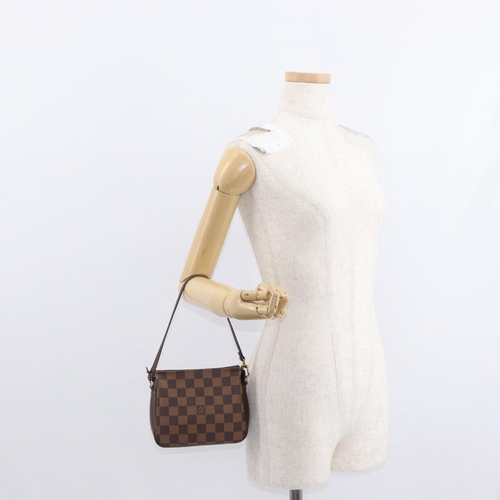 Louis Vuitton Trousse Make Up Bag Damier Canvas Brown Canvas Clutche & Pouche Bag