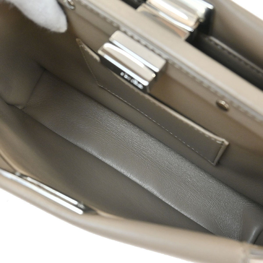 Fendi Peekaboo Bag Leather Gray Leather Handbag