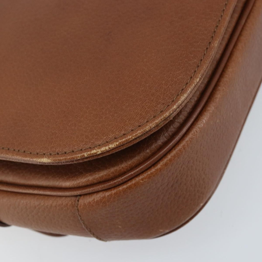 Burberry Flap Shoulder Bag Leather Brown Leather Shoulder Bag