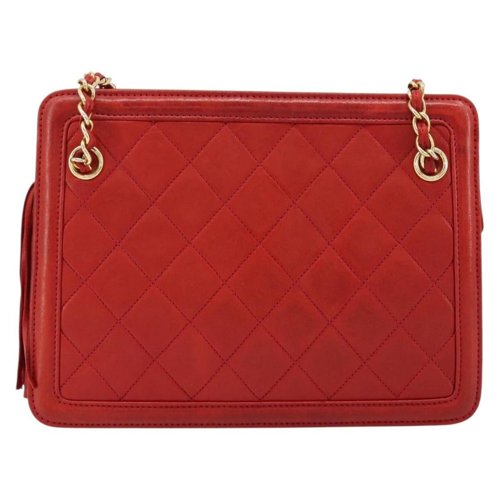 Chanel Chain Clutch Leather Multicolour Leather Handbag
