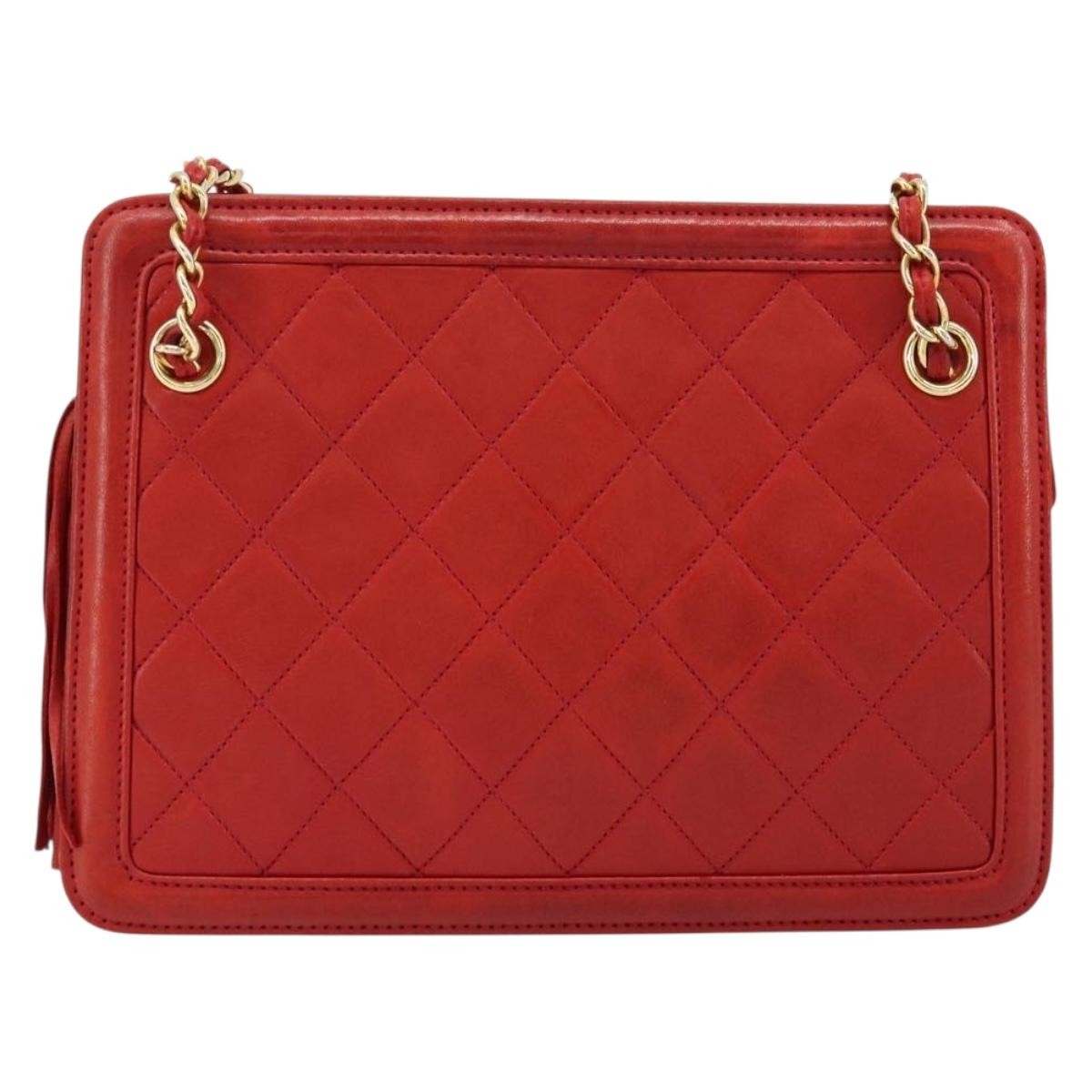 Chanel Chain Clutch Leather Multicolour Leather Handbag