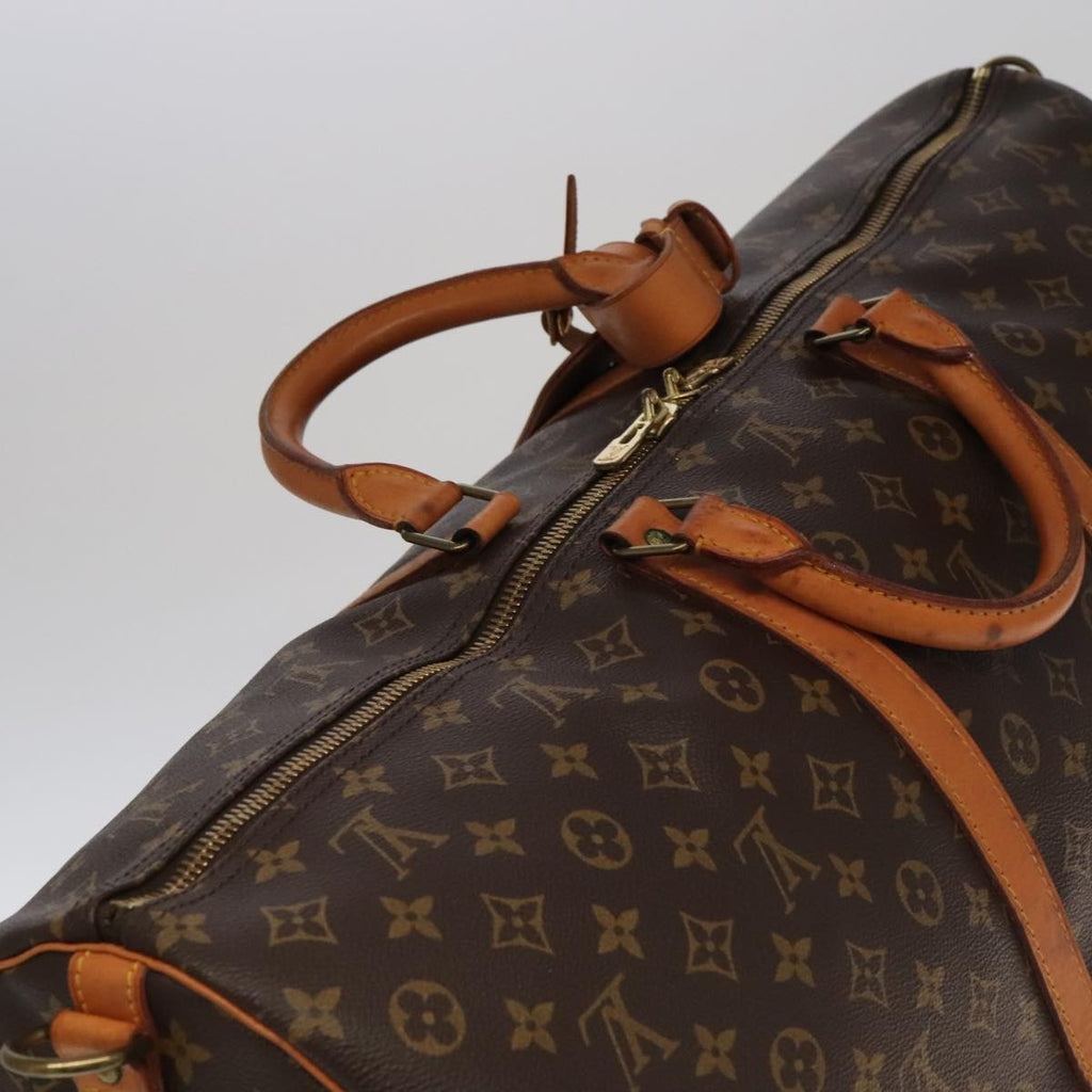 Louis Vuitton Keepall Bandouliere Bag Monogram Canvas Brown Canvas Travel Bag
