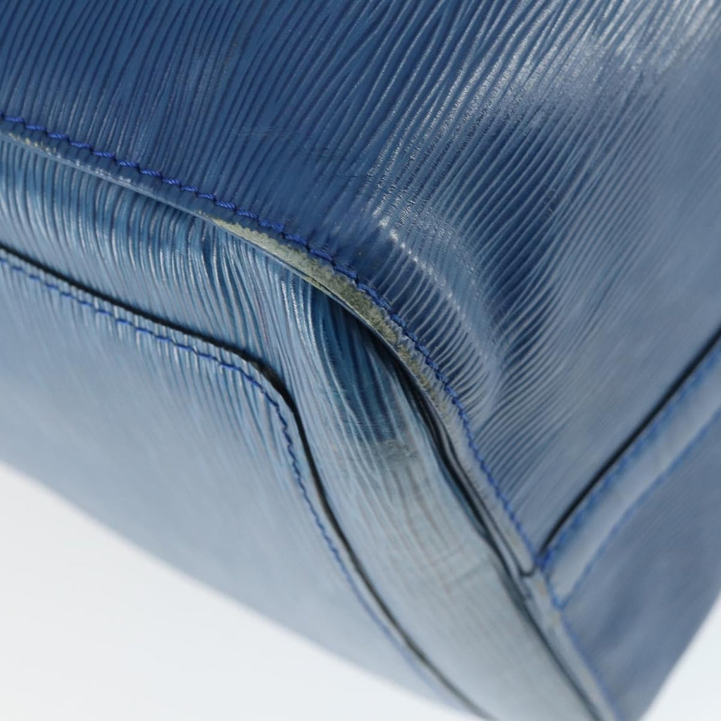 Louis Vuitton Keepall Bag Epi Leather Blue Leather Travel Bag