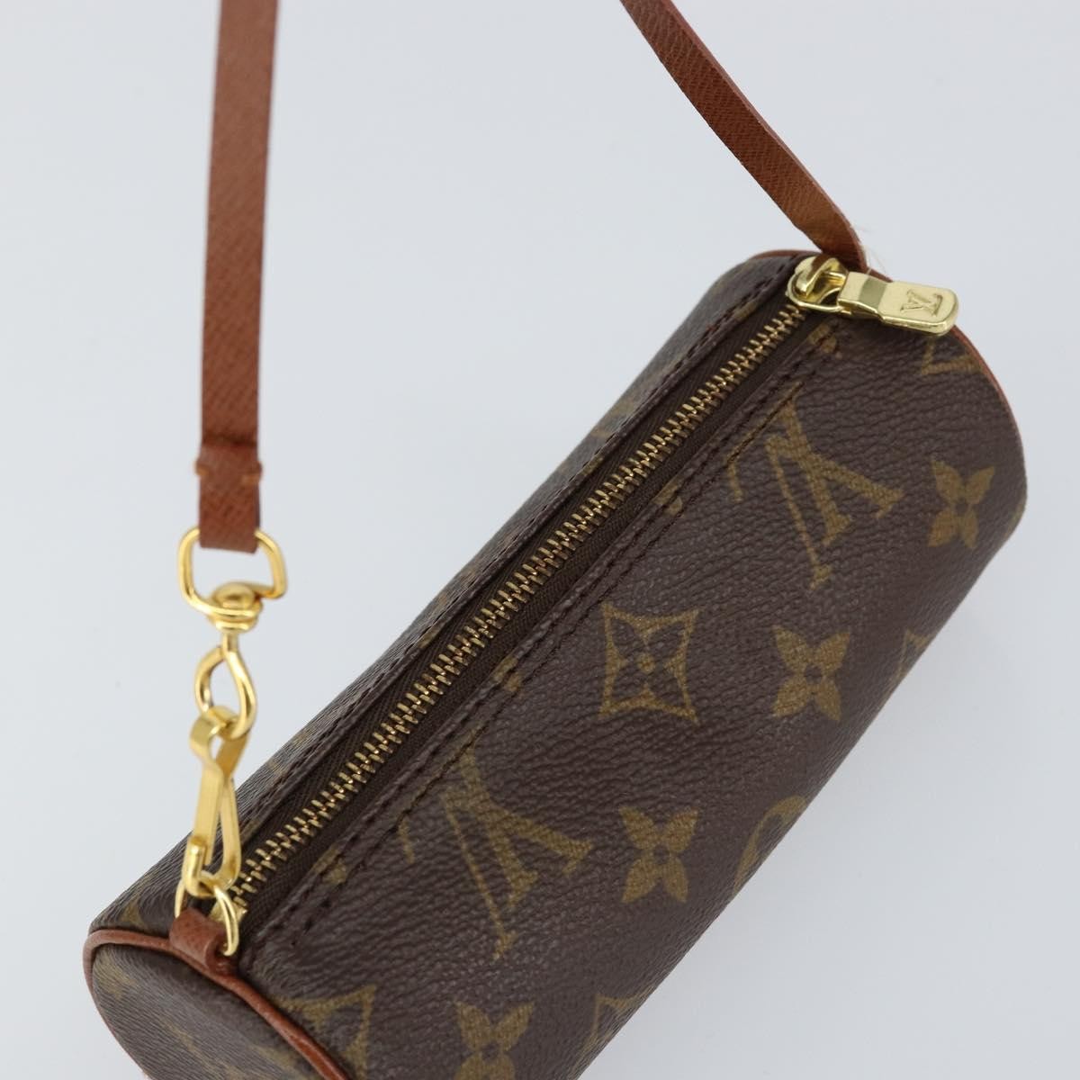 Louis Vuitton Papillon Pochette Monogram Canvas Brown Canvas Clutche & Pouche Bag