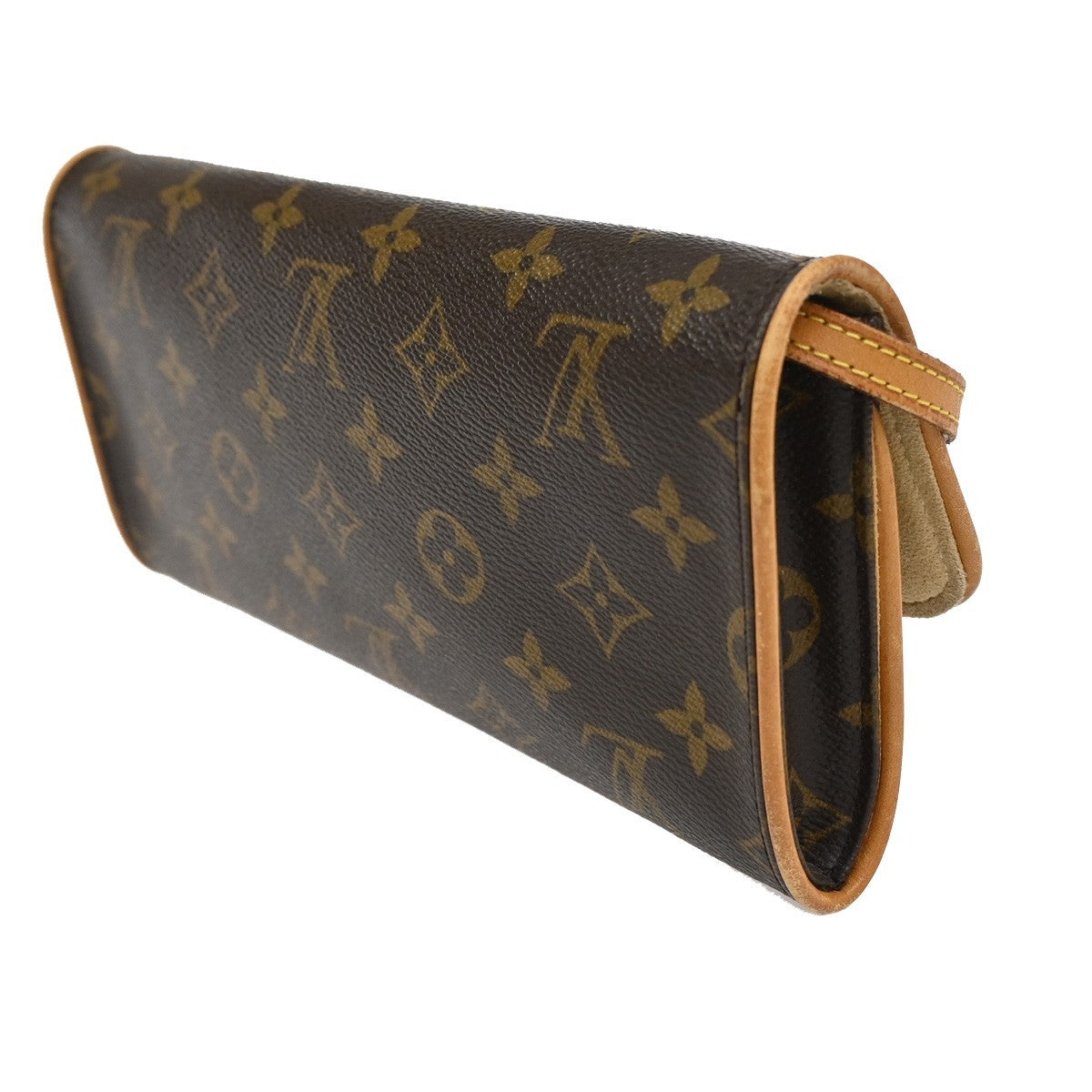 Louis Vuitton Twin Handbag Monogram Canvas Brown Canvas Clutche & Pouche Bag