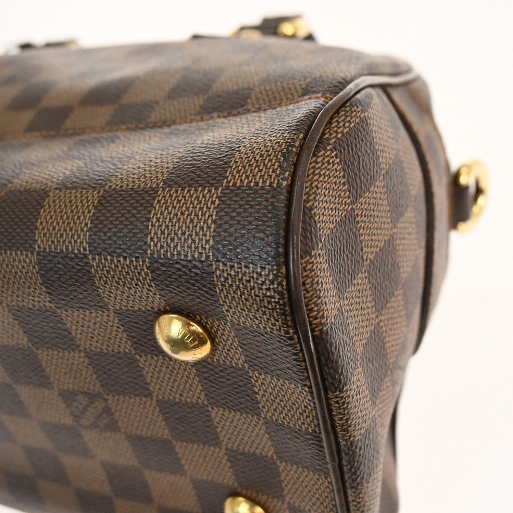 Louis Vuitton Duomo Boston Bag Damier Brown Canvas Handbag