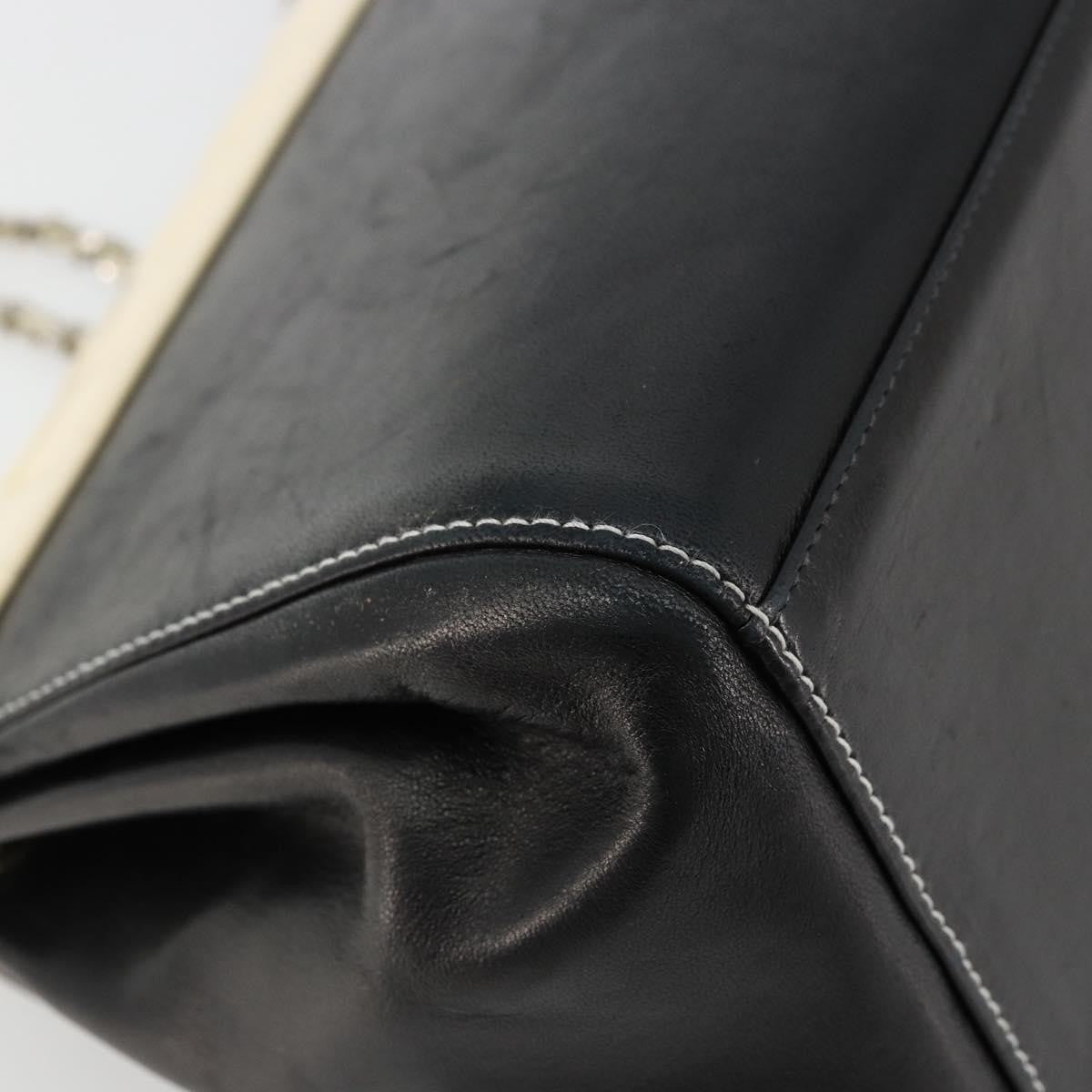Chanel Chocolate Bar Accordion Reissue Flap Bag Quilted Lambskin Black Leather Handbag
