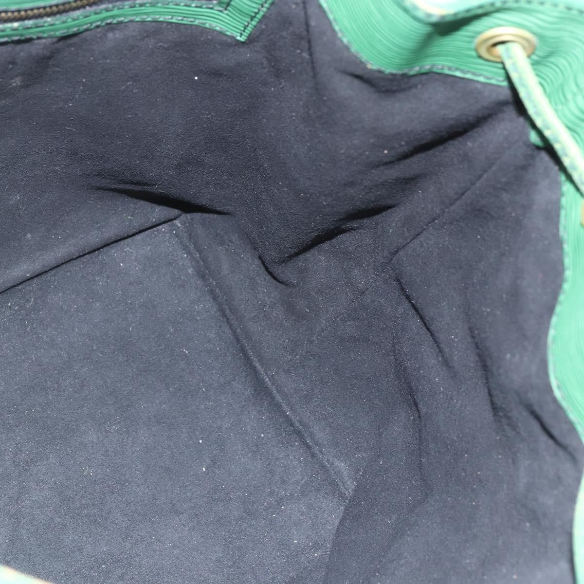 Louis Vuitton Petit Noe Handbag Epi Leather Green Leather Shoulder Bag