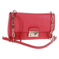 Prada Sound Chain Shoulder Bag Saffiano Leather Red Leather Shoulder Bag Bag