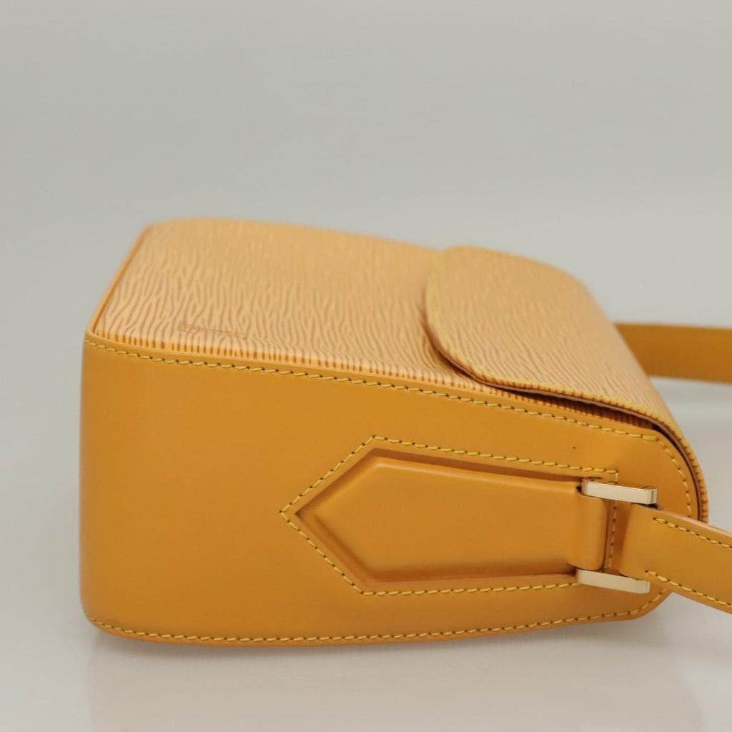 Louis Vuitton Buci Handbag Epi Leather Yellow Leather Shoulder Bag