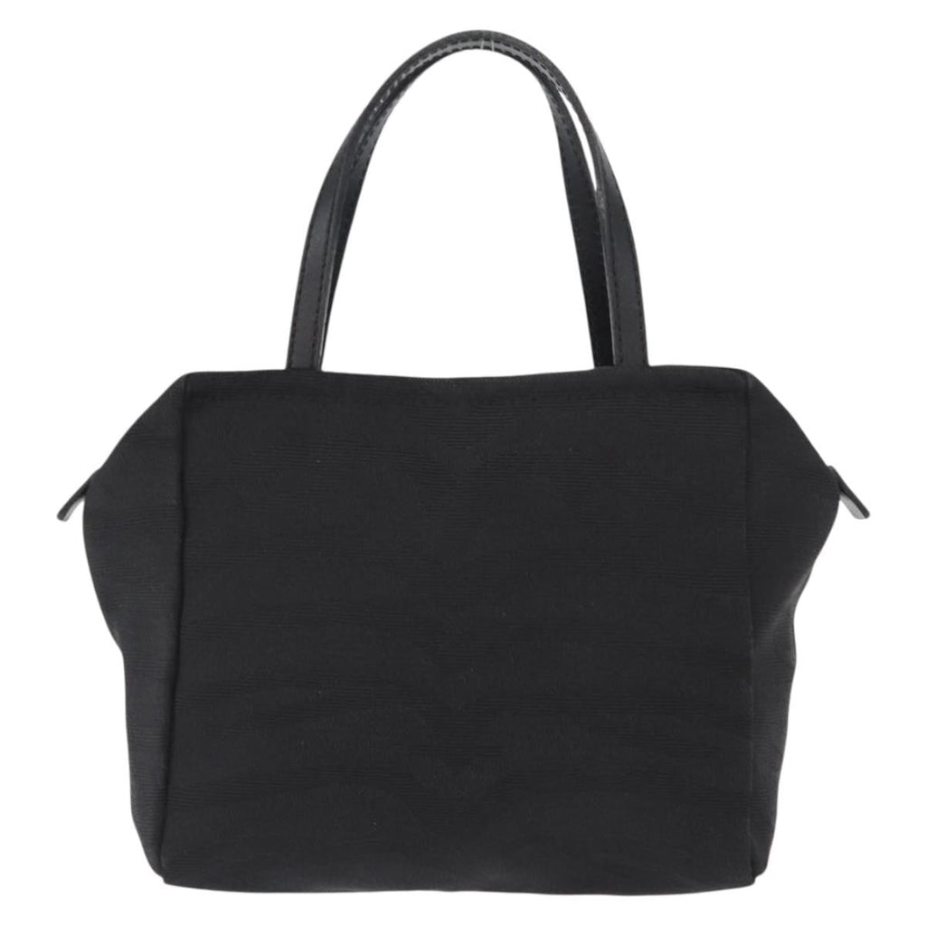 Fendi Vintage Handbag Canvas Black Canvas Handbag
