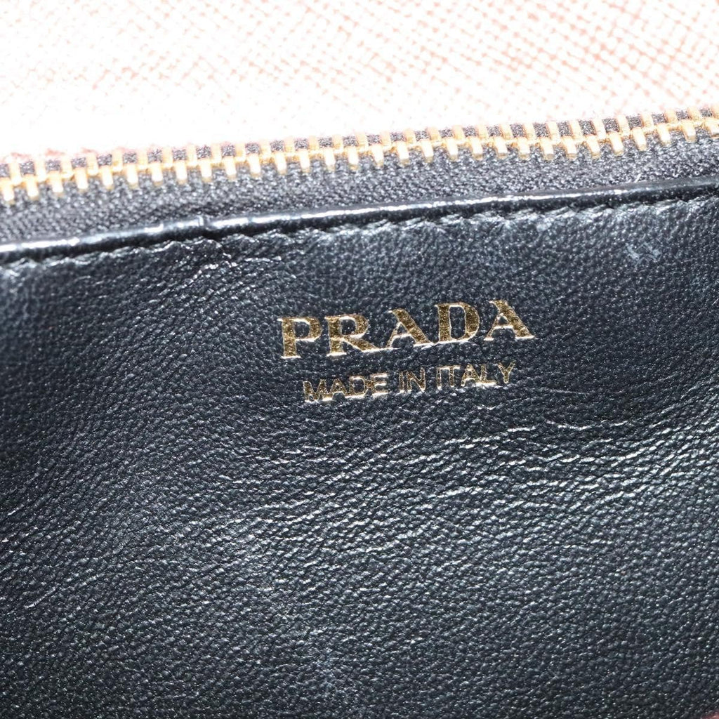 Prada Monochrome Chain Flap Bag Saffiano Leather Pink Leather Shoulder Bag Bag